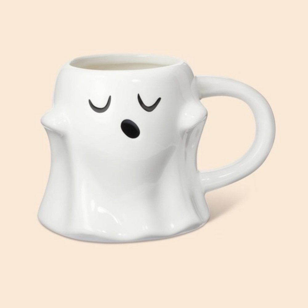 Halloween Ghost Spritz Stoneware Mug 12.5oz NWT